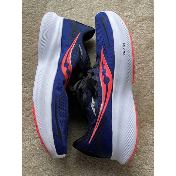 Saucony Ride 15 Men’s Size 11.5 PWRRUN ‘Sapphire Vizired’ Running Shoe S20729-16 main image 4